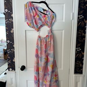 Colorful Patterned Women's Dress